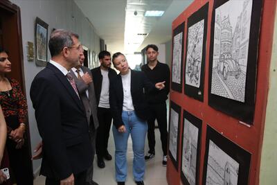 “Temel Sanat Eğitimi Atölyesi Sergisi” büyük ilgi gördü