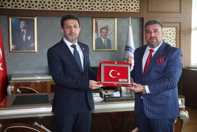 Başverimli Belediye Başkanı Rektörümüzü ziyaret etti