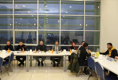 Our Rector Prof. Dr. Alkış came together with students at the iftar dinner