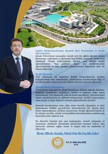 Rektör Alkış'ın Yeni Eğitim Öğretim Yılı Mesajı