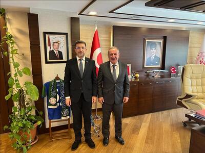 Rektörümüz Prof. Dr. Abdurrahim Alkış KYK Genel Müdürü Recep Ali Er’i ziyaret etti