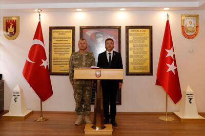 Rektörümüz Prof. Dr. Alkış, 23'üncü Piyade Tümen Komutanı Tümgeneral Rıfat Dönel’i ziyaret etti