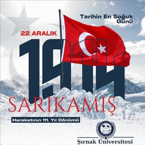 Sarıkamış Harekâtı'nın 111. Yıl dönümü