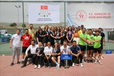 ÜNİLİG Tenis Turnuvası sona erdi