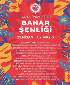Üniversitemiz 2024-2025 Bahar Şenliği