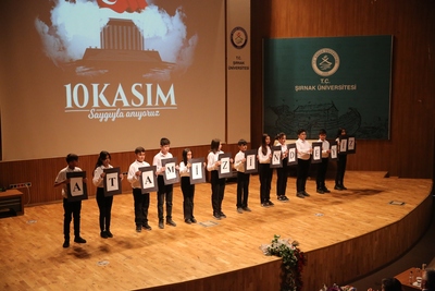Üniversitemizde 10 Kasım Atatürk’ü Anma Programı düzenlendi